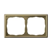 Рамка универсальная Systeme Electric ArtGallery 2-м. золото картинка